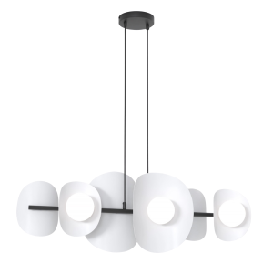Lampa wisząca ELEMENTI szara 6xG9x15W wym:120x87x23cm IP20 Emibig 1025247 Lampa wisząca ELEMENTI szara 6xG9x15W wym:120x87x23cm IP20 Emibig 1025247