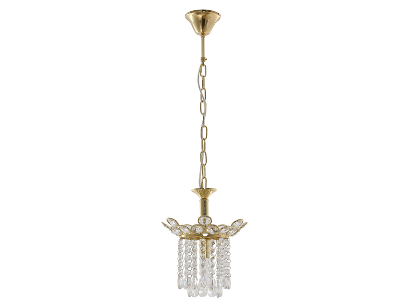 Lampa wisząca Elica stalowa złota 190789