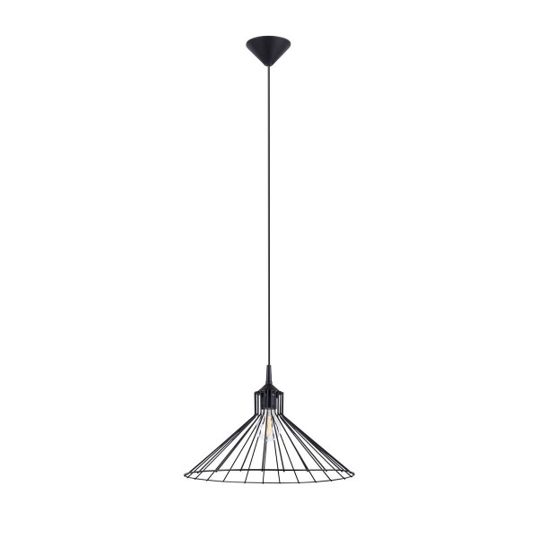 Lampa wisząca ELINA czarna 1xE27x15W wym:86x40x40cm IP20 Pure Lume 1027038