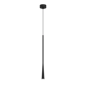 Lampa Wisząca Elysia 1xLED czarna PL0121-BK 542544