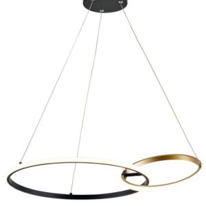 Lampa wisząca EMILION czarno-złota-biała LED 36W 4000K 2150lm IP20 Rabalux 1026882