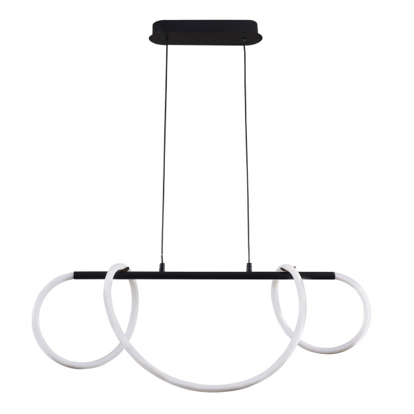 Lampa wisząca EMMA czarno-biała LED 1x38W Neutralna biel 4450lm Polux 854210