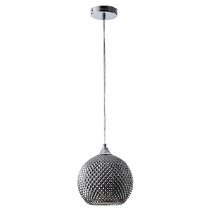 Lampa wisząca Empira szklana srebrna 197290