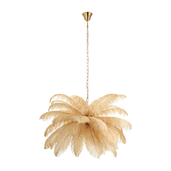 Lampa wisząca EMU pióra beżowe 100 cm 749430