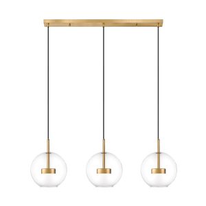 Lampa wisząca ENCELADUS mosiężno-złota LED 3x5W 1500lm Zuma Line 850213 Lampa wisząca ENCELADUS mosiężno-złota LED 3x5W 1500lm Zuma Line 850213