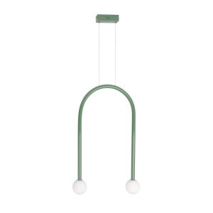 Lampa wisząca ENIGMA zielona LED 2x4W Ciepła biel 352lm Maxlight 846076 Lampa wisząca ENIGMA zielona LED 2x4W Ciepła biel 352lm Maxlight 846076