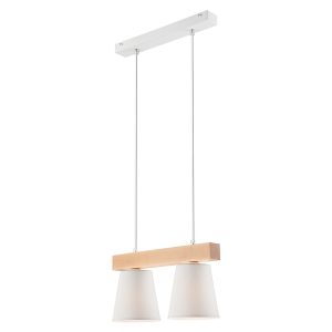 Lampa wisząca Enrico 2-punktowa stalowa biała 54696 Lampa wisząca Enrico 2-punktowa stalowa biała 54696