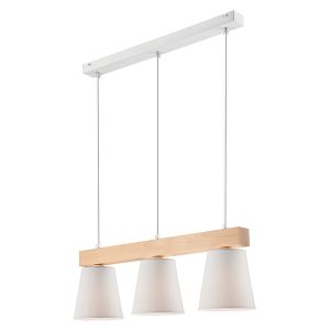 Lampa wisząca Enrico3-punktowa stalowa biała 54697 Lampa wisząca Enrico3-punktowa stalowa biała 54697