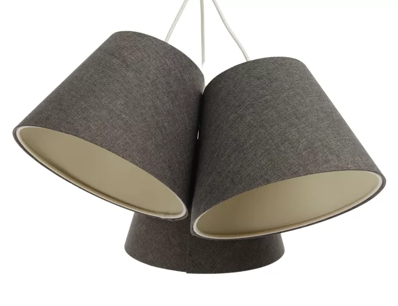 Lampa wisząca ENTURO TRIO szara 391122