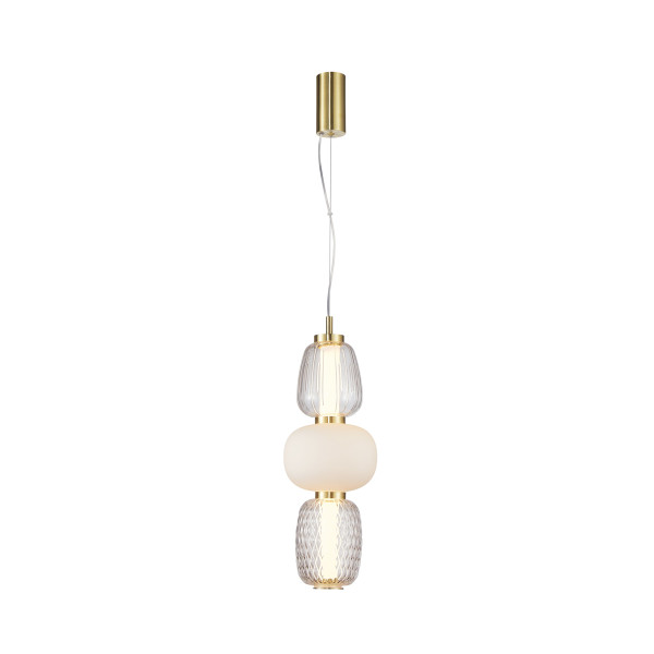 Lampa wisząca Eris złota piaskowana LED 28W 3000K 3748lm Italux 1027206