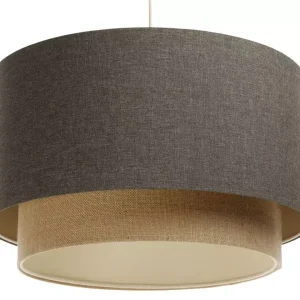 Lampa wisząca ERUTAN DOUBLE 40 szara/beżowa 391492 Lampa wisząca ERUTAN DOUBLE 40 szara/beżowa 391492