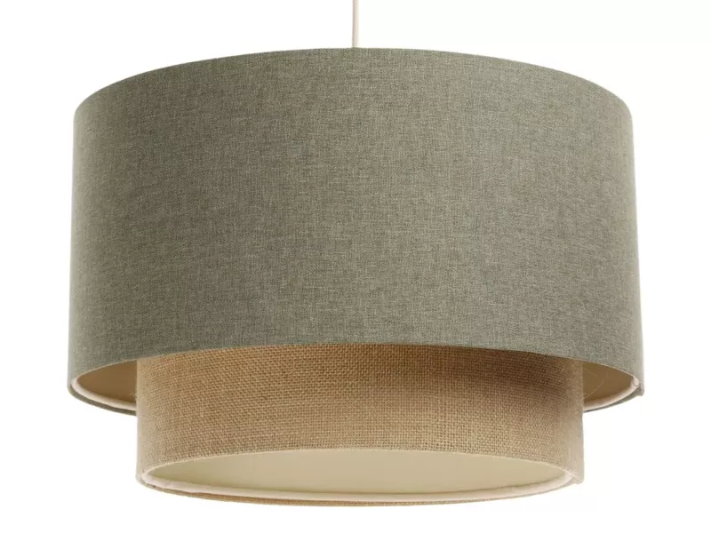 Lampa wisząca ERUTAN DOUBLE 40 zielona/beżowa 391198
