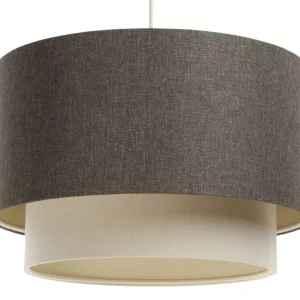 Lampa wisząca ERUTAN DOUBLE 50 szara/kremowa 391659 Lampa wisząca ERUTAN DOUBLE 50 szara/kremowa 391659
