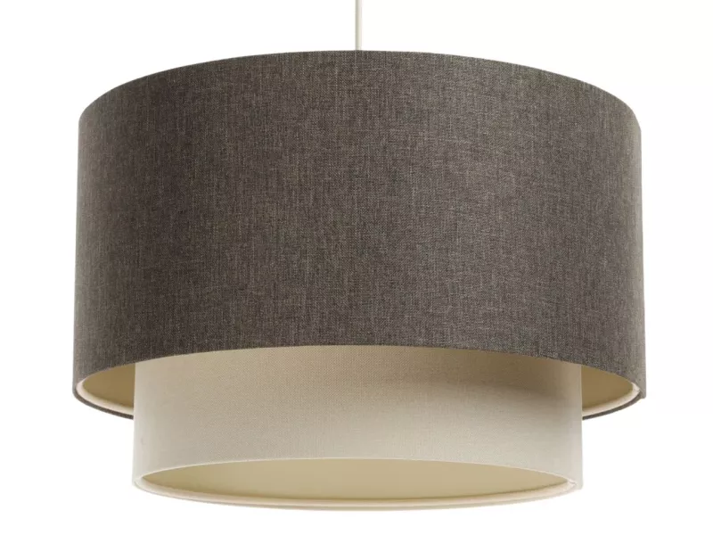 Lampa wisząca ERUTAN DOUBLE 50 szara/kremowa 391659