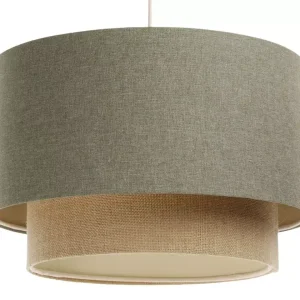 Lampa wisząca ERUTAN DOUBLE 50 zielona/beżowa 391707 Lampa wisząca ERUTAN DOUBLE 50 zielona/beżowa 391707