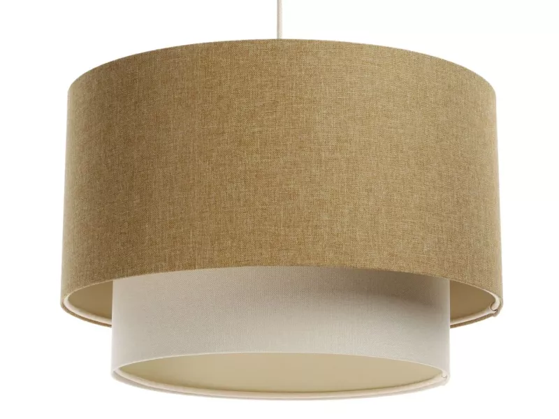 Lampa wisząca ERUTAN DOUBLE 50 żółta/kremowa 391373