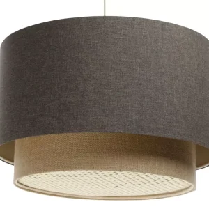 Lampa wisząca ERUTAN DOUBLE RATTAN 40 szara/beżowa 391162 Lampa wisząca ERUTAN DOUBLE RATTAN 40 szara/beżowa 391162