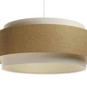 Lampa wisząca ERUTAN DUDU kremowa/żółta 391370 Lampa wisząca ERUTAN DUDU kremowa/żółta 391370