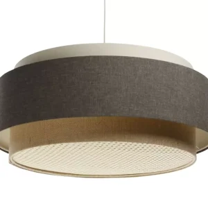 Lampa wisząca ERUTAN DUDU RATTAN kremowa/szara/beżowa 391535 Lampa wisząca ERUTAN DUDU RATTAN kremowa/szara/beżowa 391535