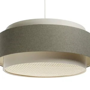 Lampa wisząca ERUTAN DUDU RATTAN kremowa/zielona 391156 Lampa wisząca ERUTAN DUDU RATTAN kremowa/zielona 391156