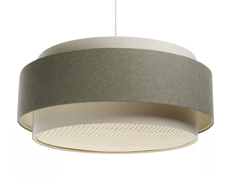 Lampa wisząca ERUTAN DUDU RATTAN kremowa/zielona 391156