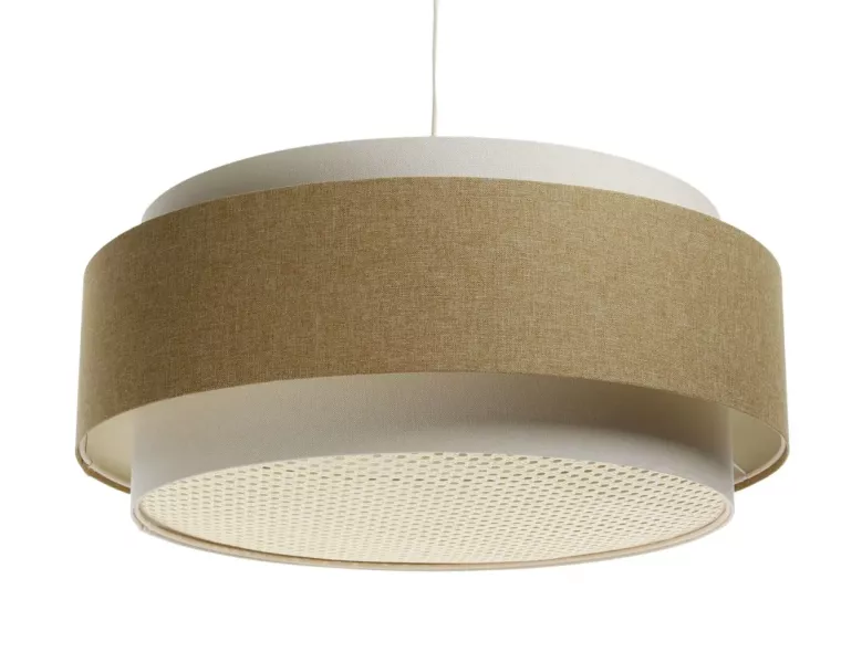 Lampa wisząca ERUTAN DUDU RATTAN kremowa/żółta 391704