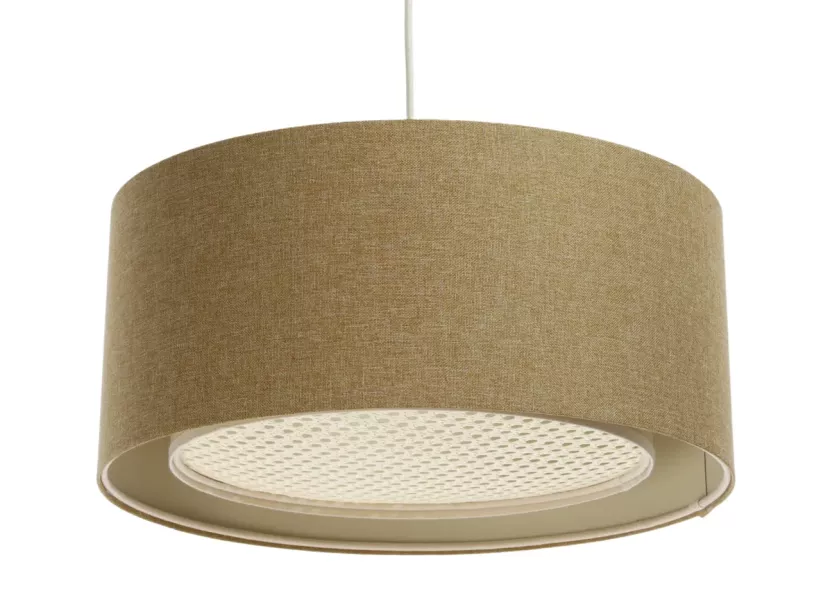 Lampa wisząca ERUTAN RATTAN 50 żółta 391341