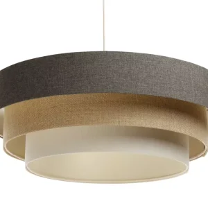 Lampa wisząca ERUTAN TRIPLE szara/beżowa/kremowa 391394