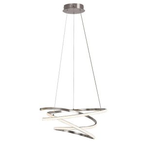 Lampa wisząca Esilda chrom satynowany-biała LED 1x42W 4000K 2200lm Rabalux 952581