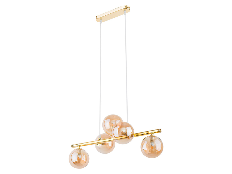Lampa wisząca Estera 5-punktowa metalowa złota 57030