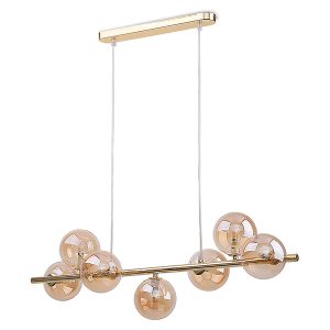 Lampa wisząca Estera 7-punktowa metalowa złota 57038 Lampa wisząca Estera 7-punktowa metalowa złota 57038