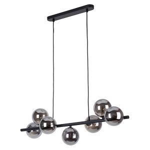 Lampa wisząca Estera Black 7-punktowa szklana szaro-czarna 55774 Lampa wisząca Estera Black 7-punktowa szklana szaro-czarna 55774
