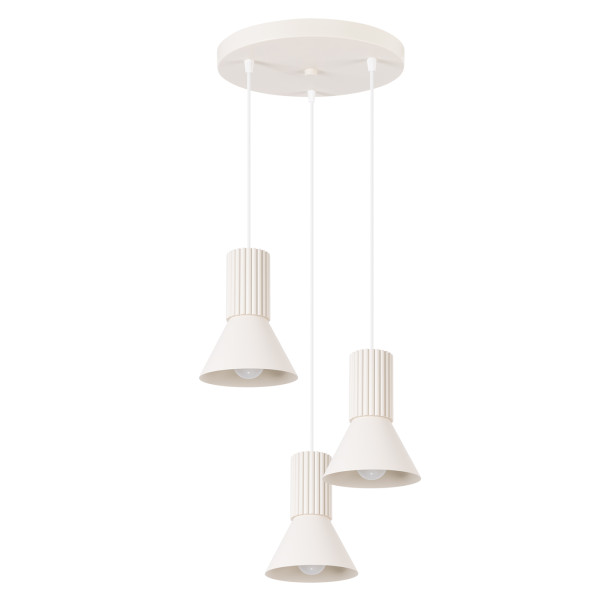 Lampa wisząca ESTRIA 3P beżowa 925195