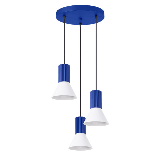 Lampa wisząca ESTRIA 3P biała/ultramaryna 925210