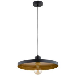 Lampa wisząca ETERI płaski talerz czarna 1xE27x15W wym:80x40x40cm IP20 Alfa 1025414 Lampa wisząca ETERI płaski talerz czarna 1xE27x15W wym:80x40x40cm IP20 Alfa 1025414