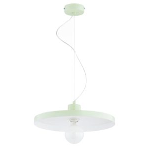 Lampa wisząca ETERI płaski talerz zielona 1xE27x15W IP20 Alfa 1025375 Lampa wisząca ETERI płaski talerz zielona 1xE27x15W IP20 Alfa 1025375