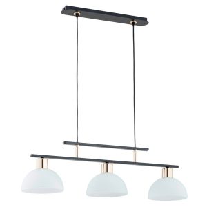 Lampa wisząca Etiuda biało-czarno-złota 3xE27x60W wym:80x85x22cm IP20 Alfa 1019245 Lampa wisząca Etiuda biało-czarno-złota 3xE27x60W wym:80x85x22cm IP20 Alfa 1019245