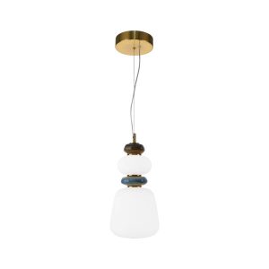 Lampa wisząca EVANS złota LED 1x12W Ciepła biel 1500lm Italux 837363 Lampa wisząca EVANS złota LED 1x12W Ciepła biel 1500lm Italux 837363