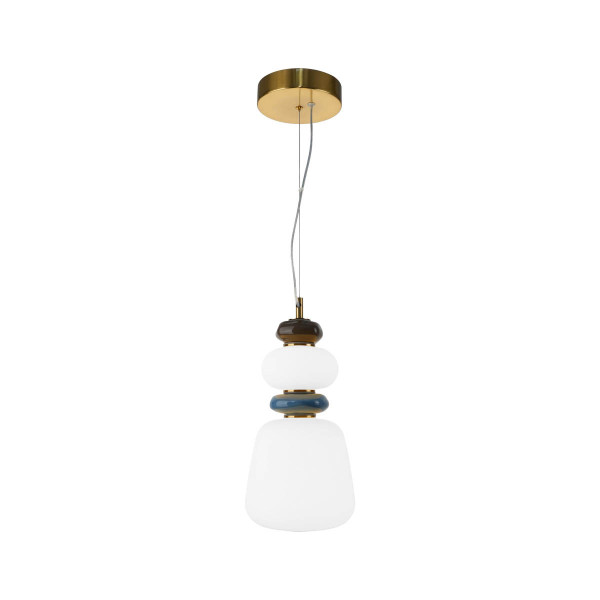 Lampa wisząca EVANS złota LED 1x12W Ciepła biel 1500lm Italux 837363