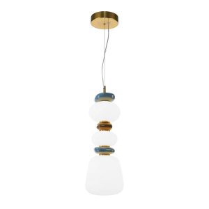 Lampa wisząca EVANS złota LED 1x15W Ciepła biel 1920lm Italux 836280 Lampa wisząca EVANS złota LED 1x15W Ciepła biel 1920lm Italux 836280