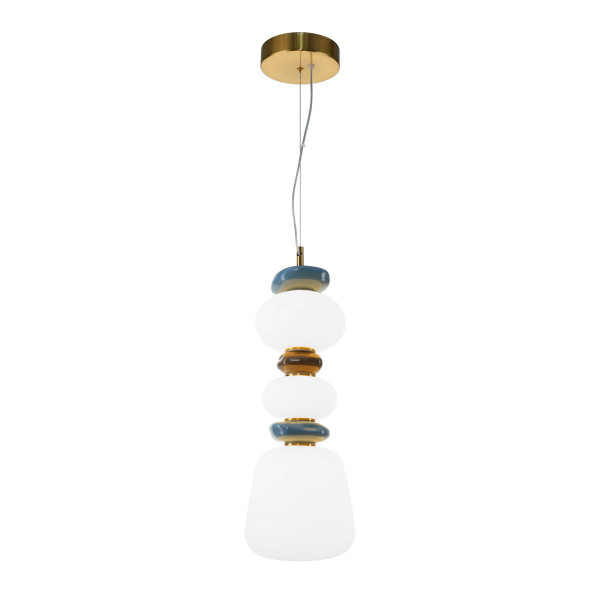 Lampa wisząca EVANS złota LED 1x15W Ciepła biel 1920lm Italux 836280