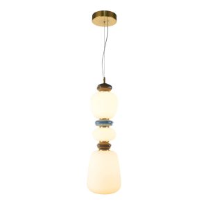 Lampa wisząca EVANS złota LED 1x19W Ciepła biel 2200lm Italux 836888 Lampa wisząca EVANS złota LED 1x19W Ciepła biel 2200lm Italux 836888