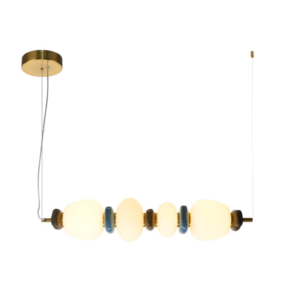 Lampa wisząca EVANS złota LED 1x22W Ciepła biel 2560lm Italux 836924