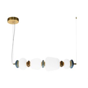 Lampa wisząca EVANS złota LED 1x22W Ciepła biel 2660lm Italux 836430 Lampa wisząca EVANS złota LED 1x22W Ciepła biel 2660lm Italux 836430