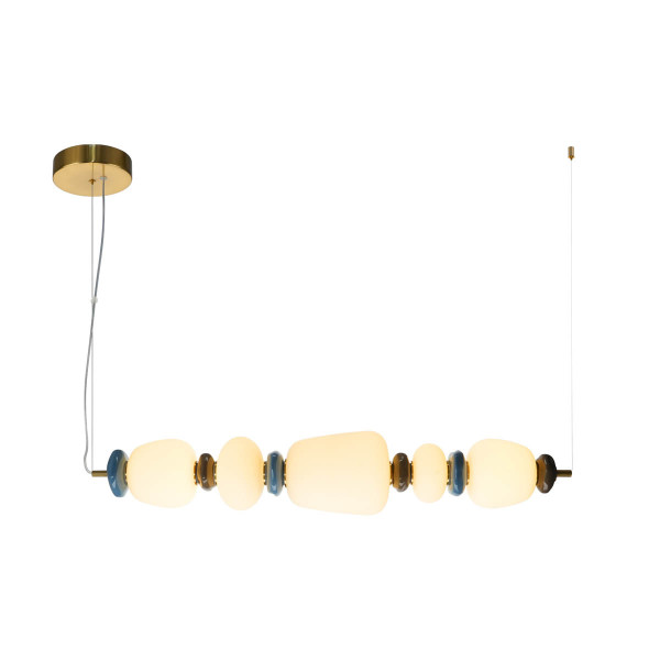 Lampa wisząca EVANS złota LED 1x26W Ciepła biel 2960lm Italux 836236