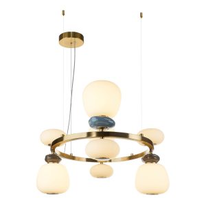 Lampa wisząca EVANS złota LED 1x33W Ciepła biel 3950lm Italux 837409 Lampa wisząca EVANS złota LED 1x33W Ciepła biel 3950lm Italux 837409