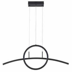 Lampa wisząca Evora czarna LED 1x32W Neutralna biel 2560lm Reality 846226 Lampa wisząca Evora czarna LED 1x32W Neutralna biel 2560lm Reality 846226