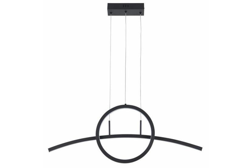 Lampa wisząca Evora czarna LED 1x32W Neutralna biel 2560lm Reality 846226