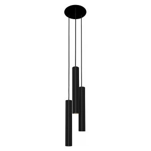 Lampa wisząca Eye L 3-punktowa aluminiowa czarna 147802 Lampa wisząca Eye L 3-punktowa aluminiowa czarna 147802