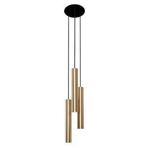 Lampa wisząca Eye L 3-punktowa stalowa złota 147941 Lampa wisząca Eye L 3-punktowa stalowa złota 147941